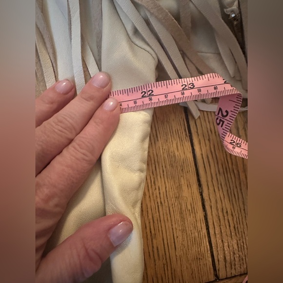 AMAZING Vintage 80’s Western Fringe Leather Jacket Size Large - Picture 12 of 14